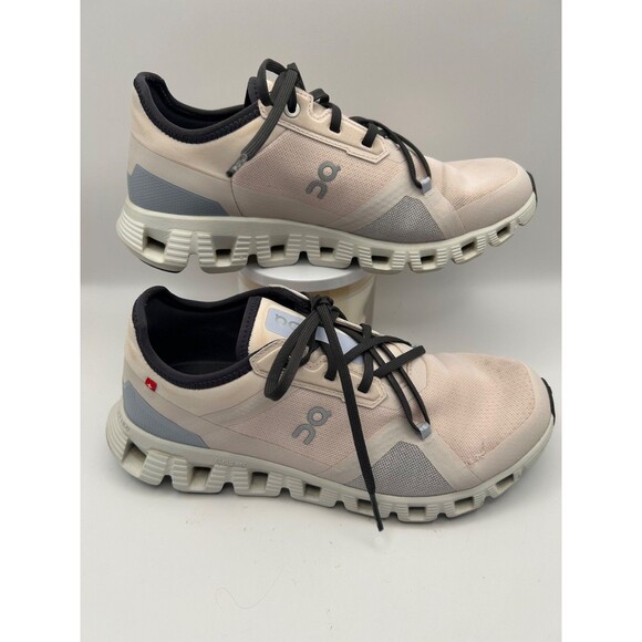 ON Cloud X Women's Running Low Top Sneakers Pink/Grey Size 7.5 Athletic Shoes - Picture 3 of 10